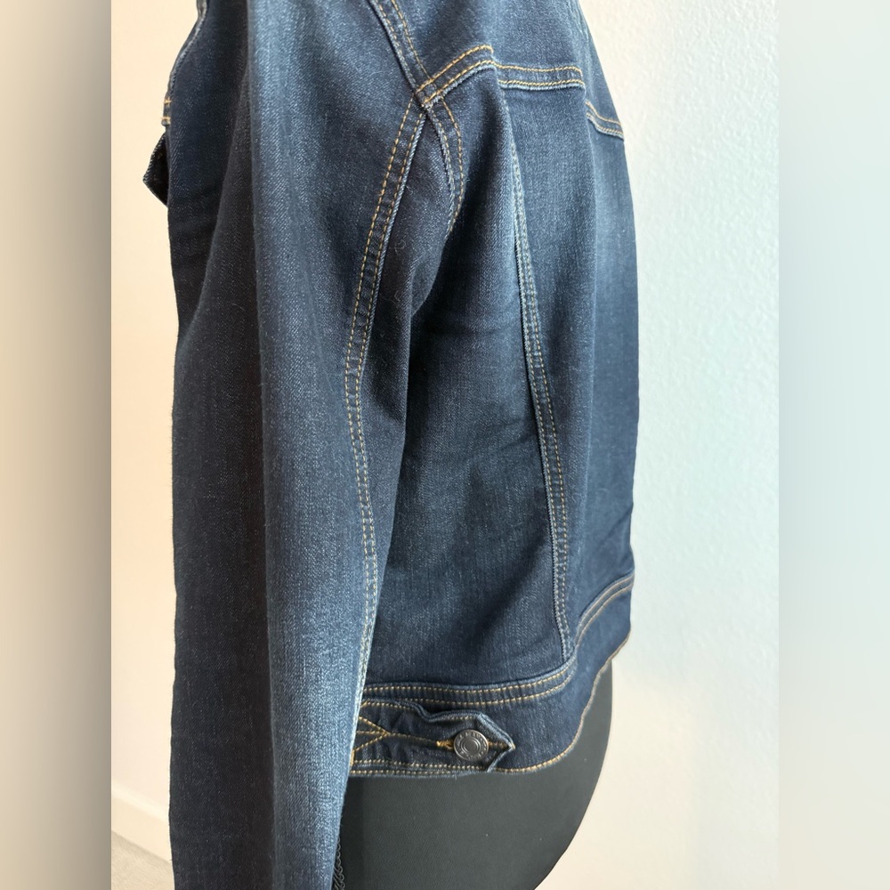 Womens Basic Button Down Denim Jean Jacket - image 7